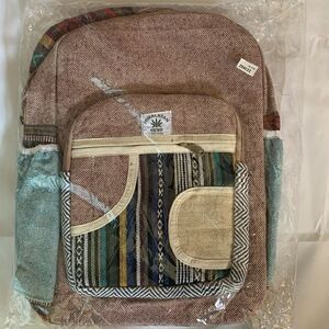 NEW! HOT ITEM!  Himalayan Hemp multi Fabric Back Pack Boho Hippie southwestern